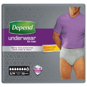 Depend Pants voor Mannen Super voor mannen die de volledige blaasinhoud aan urine verliezen