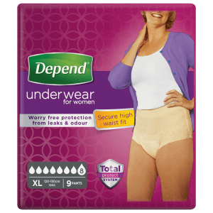 Depend Pants voor Vrouwen Super voor vrouwen die de volledige blaasinhoud aan urine verliezen